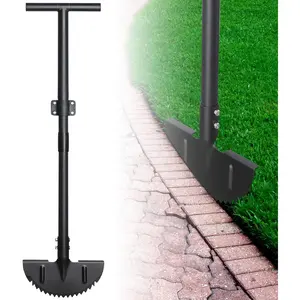 Tool, 34-49 in Carbon Weed with-Grip Handle – for Lawn Edging, Yard Maintenance, and Landscaping, Black