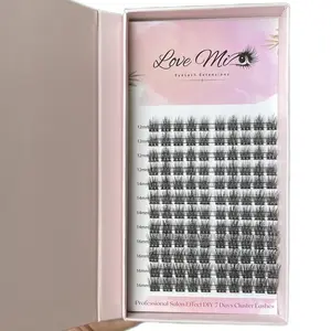 DIY lash extensions 120 clusters , up to 7 day wear , soft and natural Love lash , doy eyelash extensions , cluster lashes