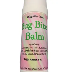 Bug Bite Balm - Anti Itch Scented Balm with Ingredients: Shea Butter, Beeswax, Calendula Infused Olive Oil, and Tree & Lavender Essential Oil