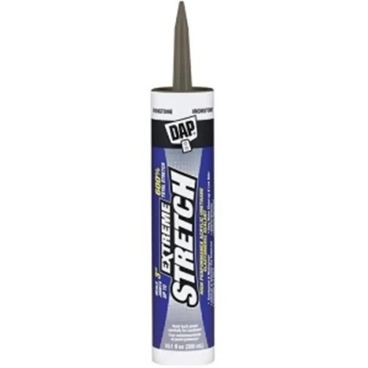 DAP Iron Stone Extreme Stretch Urethane Sealant (10.1oz) - High Strength Glue, Long-Lasting Bond, Waterproof Strong Hold, Mold-Resistant, Antislip, Multipurpose Interior/Exterior Home Improvement Building Supplies