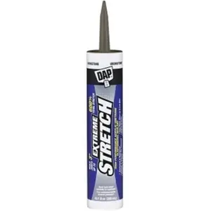 DAP 10.1oz Extreme Stretch Urethane Sealant - Iron Stone, High Strength Glue, Multipurpose, Long-Lasting Bond, Strong Adhesion, Interior/Exterior Home Improvement Building Supplies