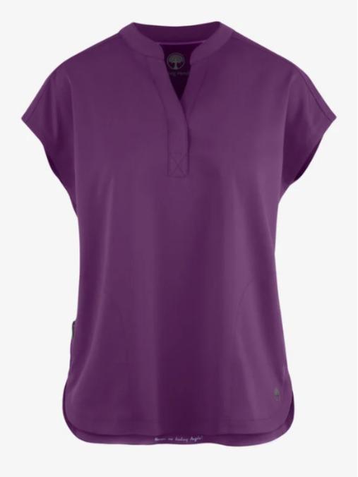 Healing Hands Purple Label Journey Women's 2-Pocket STRETCH Dolman Sleeve Mandarin Collar Scrub Top