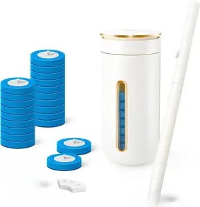Disposable Toilet Brush Cleaning System | Toilet Wand Starter Kit with 24 Refills, Storage Caddy & Scented Tablet | Hygienic Bathroom Cleaning Tool (1 Handle + 24 Refills)  toilet bowl cleaners