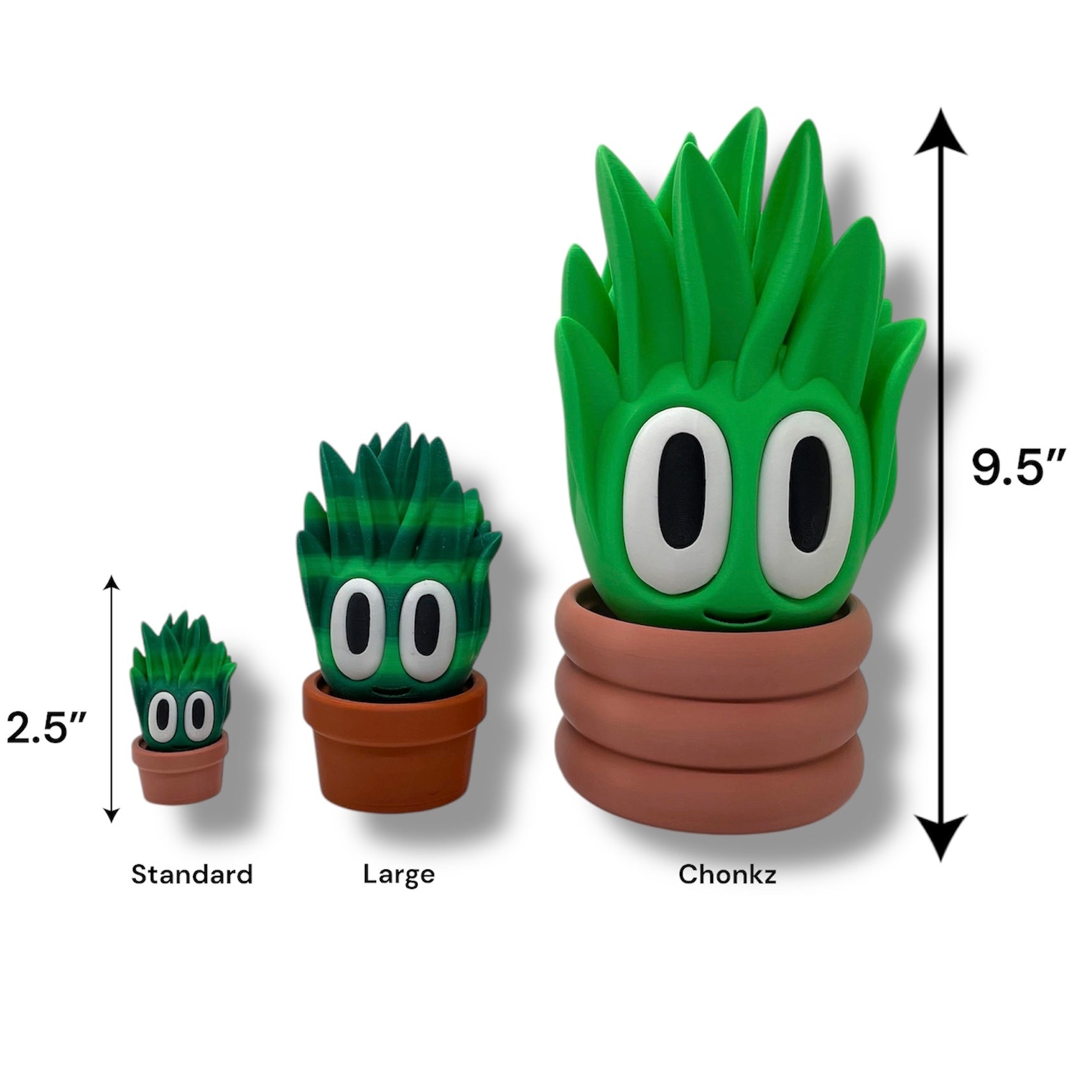 Blob Plants – 3D Printed Plant Cuties with Big Eyes and a Tiny Tush Collectible Figurines Home Decor