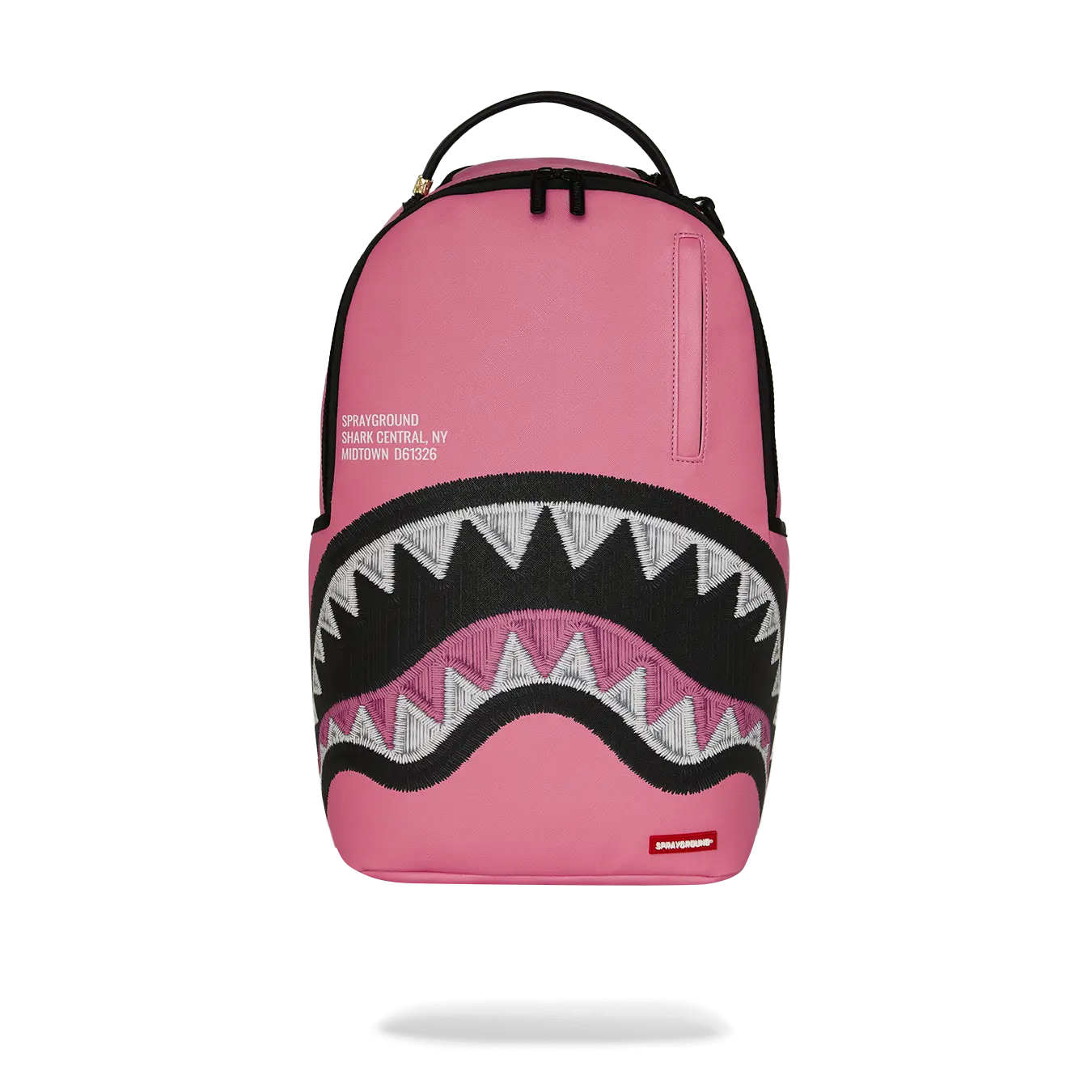 SHARK CENTRAL EMBROIDERED EFFECT BACKPACK SHARK CENTRAL EMBROIDERED EFFECT BACKPACK