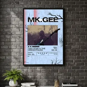 [ MUSIC UNFRAMED - SALE UP TO 45% ] MK.GEE Two Star Music Poster Indie Alternative Album Art Aesthetic Wall Decor