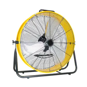 24" High Velocity Industrial Drum Fan, 8200 CFM 3-Speed Heavy Duty Metal Shop Fan for Warehouse, Workshops, Garage, Factory and Basement - UL Safety Listed