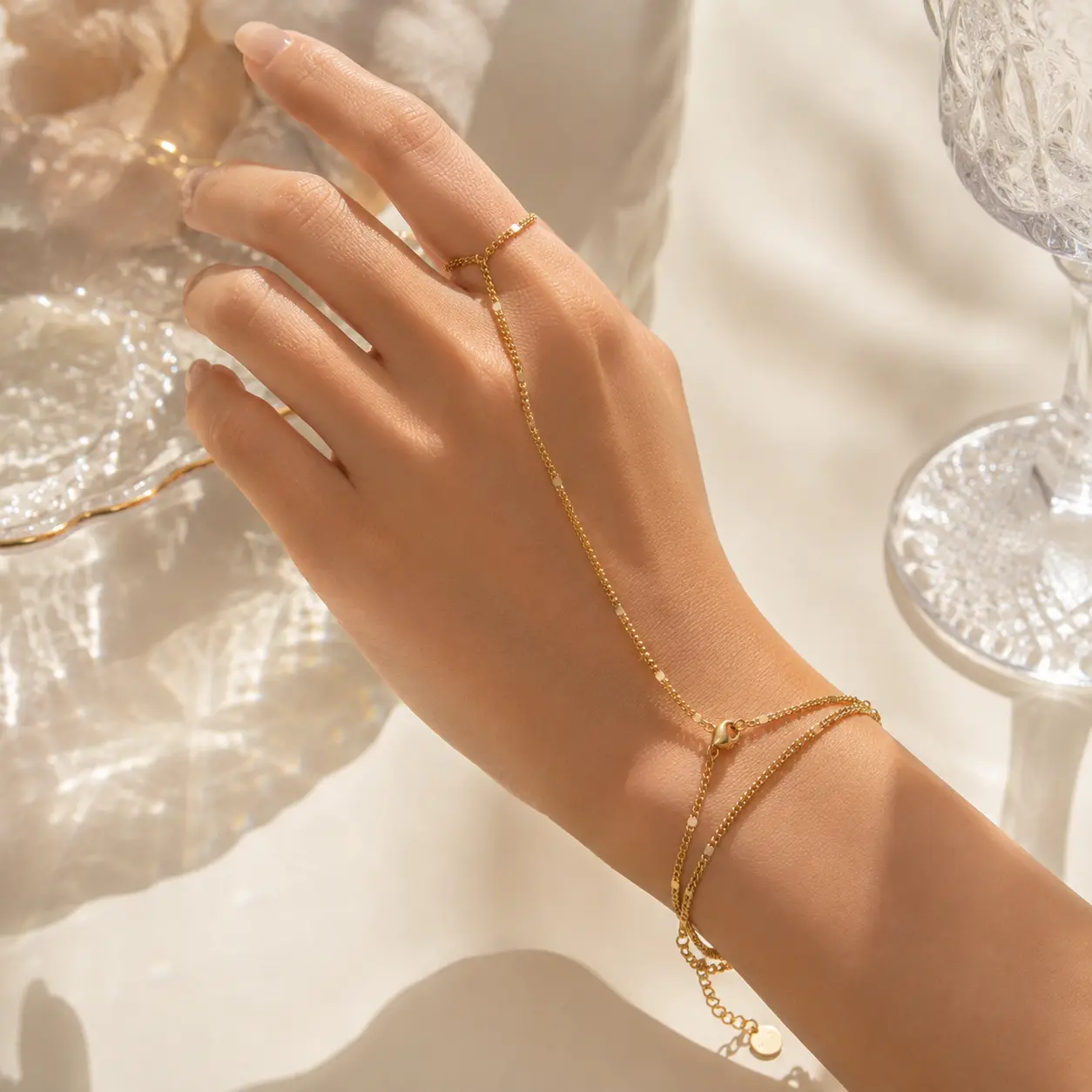 Women's Hand Chain - Gold and Silver Hand Chains for Woman | ESD
