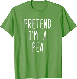 Pretend I'M A Pea Costume Halloween Simple Funny T-Shirt
