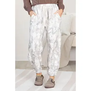 Camo Printed French Terry Pants