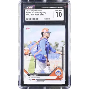 Juan Soto New York Mets 2025 Topps Now Road to Opening Day #OD-171 CGC Authenticated 10 Card