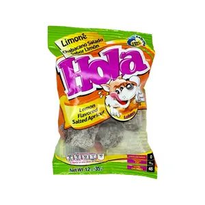 Hola Saladitos Salted Apricot, 1oz, Salty, Sour, Tangy, Dried, Mexican Candy, Dulces Mexicanos, Chabacano Salado