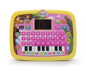 Kid Tablet Toddler Learning Pad Interactive Toy with Screen -Educational Toys Fun Gifts -Music/Piano/ABC/Numbers/Words/Spell/Animals - for Boys&Girls 3+( needs 3*AA batteries but NOT Included)