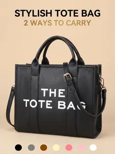 2026 New Arrival Tote Bag for Women, Large Capacity Leather Handbag, Convertible Crossbody Bag for Work, Travel & Leisure, Handbag Shoulder Purse