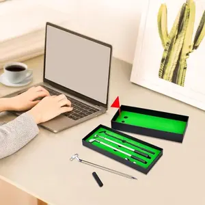 Funny Gifts for Men Dad Adults Husband Him Boyfriend Golfers, Golf gifts Accessories for Men, Personalized Anniversary Birthday Presents Mini Desktop Golf Ball Pen Set, Christmas Stocking Stuffers