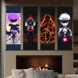 Anime Pattern Unframed Painting, Canvas Wall Art, Art Wall Decoration, Wall Decor for Home Living Room Bedroom, Ideal Gift for Friends, Ornaments