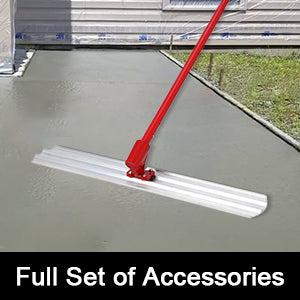 GARVEE 48x8 Inch Bull Float Magnesium Concrete Float, Aluminum Alloy Concrete Float Tool, with 4 Handles and Bull Float Bracket, Finishing Bull Float Bull Concrete Kit for Concrete Finishing