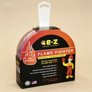Fire Retardant Drywall Finishing Tape 250-Feet x 1.89-Inch Flame Resistant Joint Tape for Drywall Repair Self-Adhesive Fireproof Drywall Tape 1-Pack
