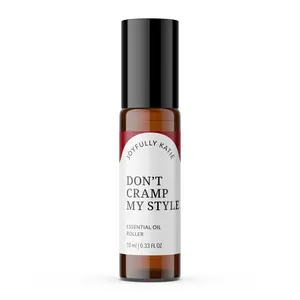 Don’t Cramp My Style Essential Oil Roller - 10ml - Lavender, Clary Sage, Bergamot, Orange, Ginger, Patchouli, Peppermint, Marjoram, Pink Grapefruit in Organic Fractionated Coconut Oil