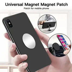 5PCS Metal Plate Sticker Disk Iron Sheet For Magnet Mobile Phone Holder Magnetic Car Stand For Iphone Xiaomi Huawei Samsung Universal Smartphone Holder Car Phone Mount Cell Phone Mount