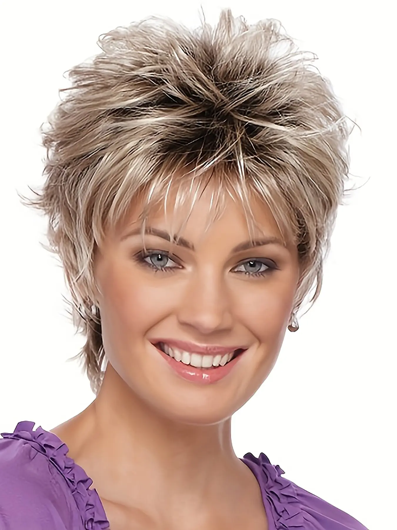 Women's Fashion Casual Short Pixie Cut Wig Heat Resistant Synthetic Wig Cap Set, Comfortable Inner Mesh, Halloween Costume, All Seasons Wear