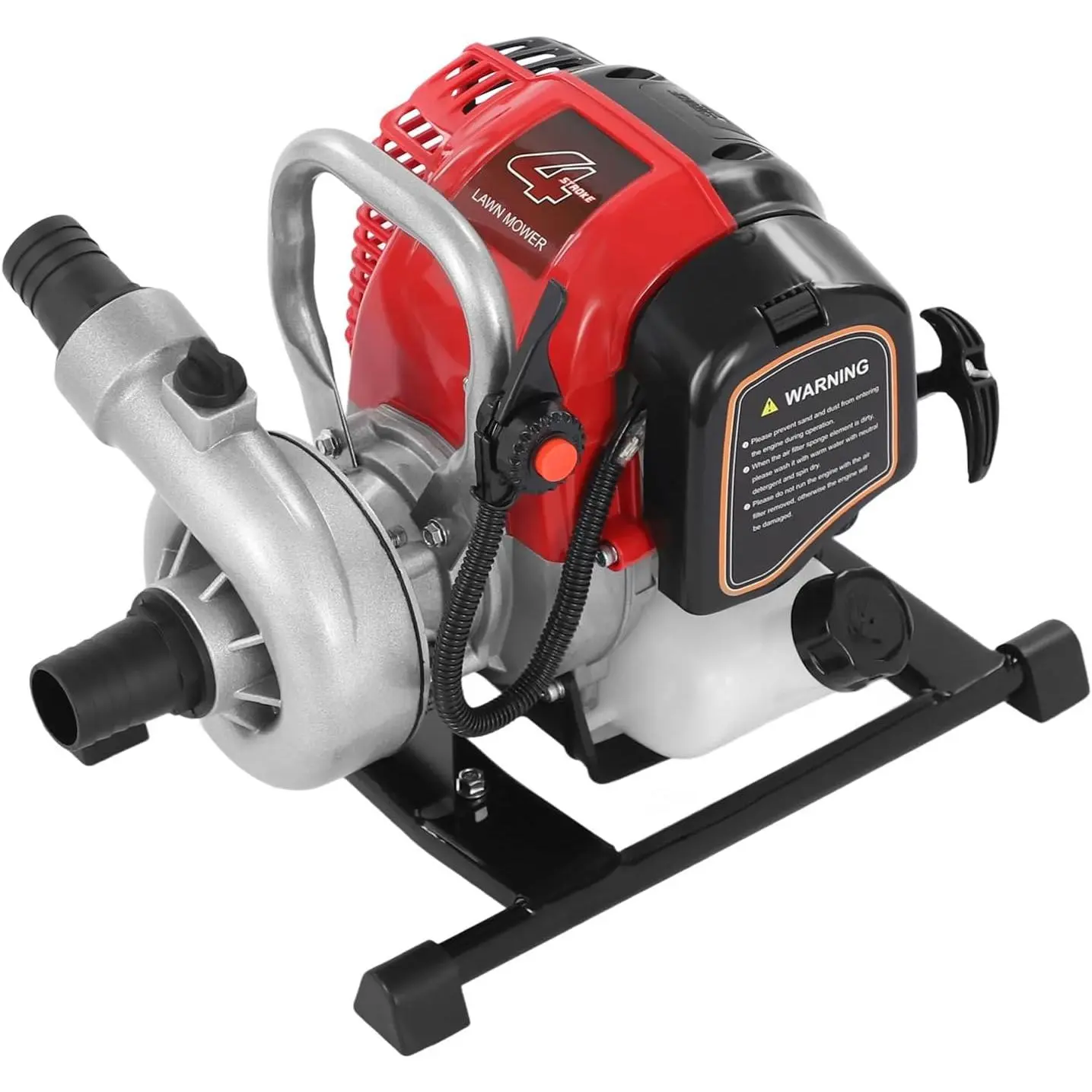 Portable 1.5" (3.8cm diameter) Gas Water Pump - 36.5cc Single Cylinder, 1.6HP 4-Stroke Pure Gasoline Engine, 92ft Lift, 23ft Suction - Swimming Pool Pumps for Garden Hose Irrigation