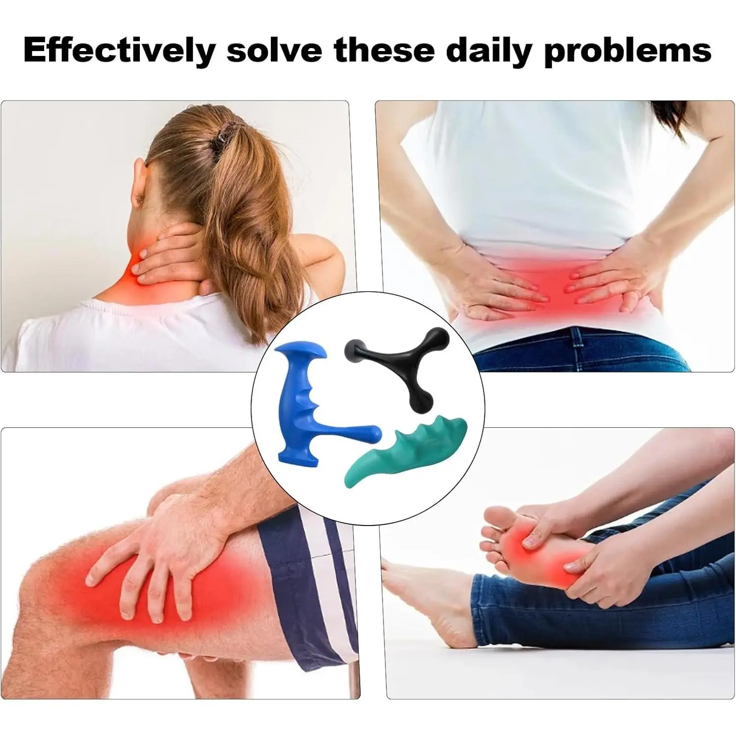 Thumb Massage Tool, Acupressure Massager, Easy Pressing Device, Muscle Trigger Points, Rehabilitation Release Point