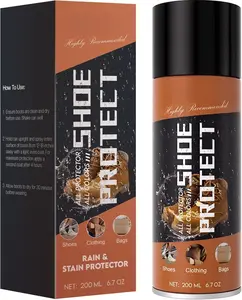 Protect Shoe Protector  - Rain & Stain Water Repellent - Waterproofing  for Leather Suede Hats 6.76 OZ