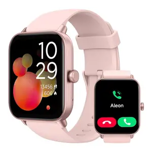 TOOBUR Smart Watch for Women Men Smart Voice Assistant 1.8" Compatible Android iPhone Answer&Make Call Step Counter Sleep Tracker 100 Sports Fitness Tracker Watch IP68 Waterproof Swimming Smart Watch