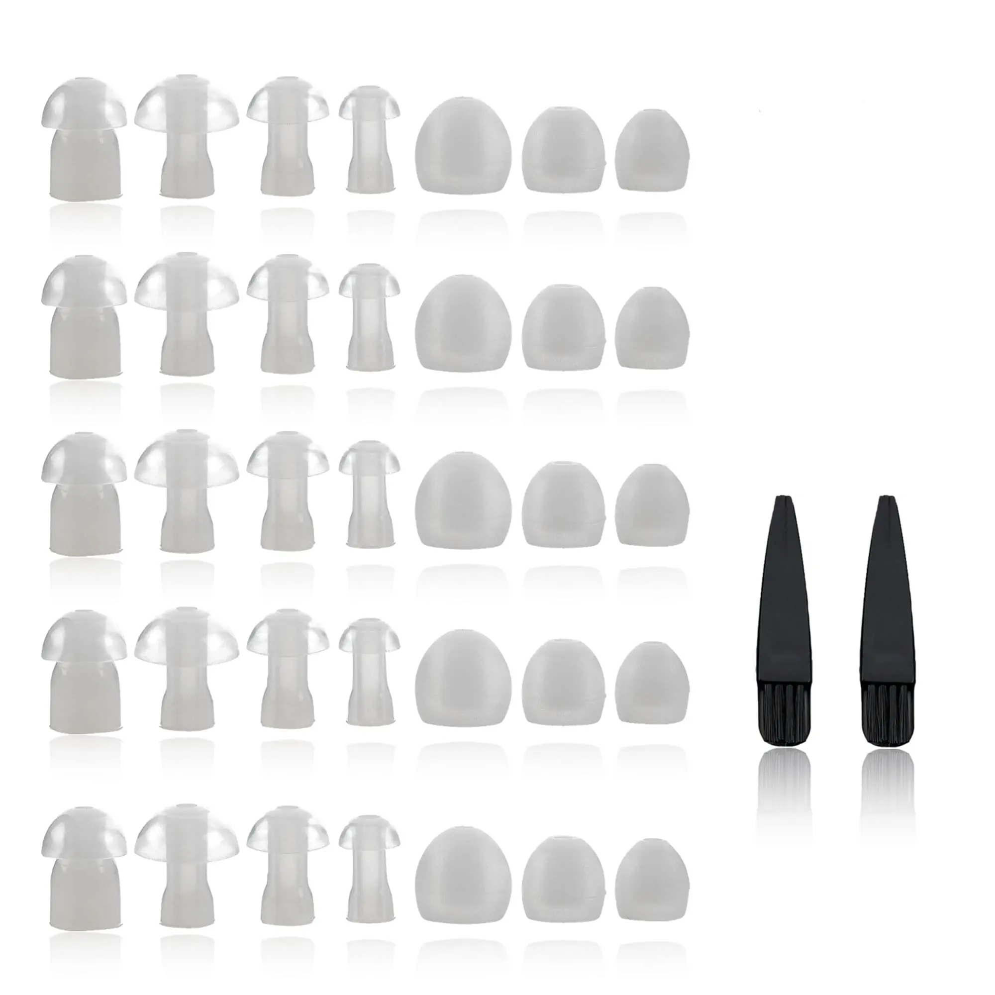 Universal Silicone Earbud Domes – Replacement Tips for Sound Amplifiers & Earphones (S, M, L, Audio Headset