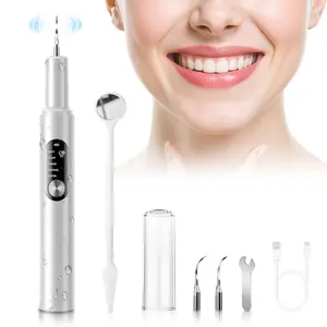 Electric Remover for Teeth, Tooth Cleaner Tartar Remover for Teeth with LED Light, 5 Modes Rechargeable Teeth Cleaning Kit with Dental Tools Cleansing, teeth cleaning #SummerVibes