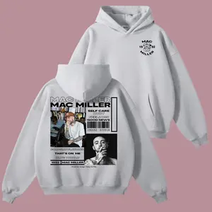 "Mac Miller Tribute" Vintage, Premium Soft Cotton, 90s Bootleg Collage & Lyric Graphic, Mac Miller Fans & Hip Hop Lovers, Sport Grey & Forest Green Hoodie.