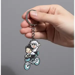 Jujutsu Kaisen Gojo & Geto Keychain | Anime Key Ring Backpack Charm Car Accessory Gift for Fans