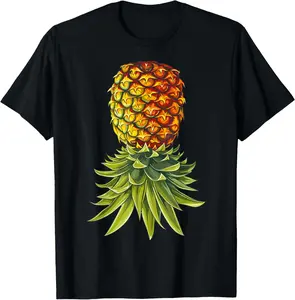 Really Like Inverted Upside Down Upsidedown Pineapple T-Shirt Cotton Fabric