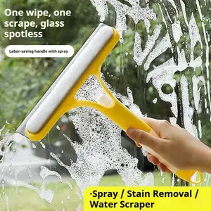 Glass Scraper Triple-Function Cleaning Tool, Home Use Glass Cleaner, Mirror Maintenance Kit, Surface & Window Cleaning Essentials, Household Cleaning Tool