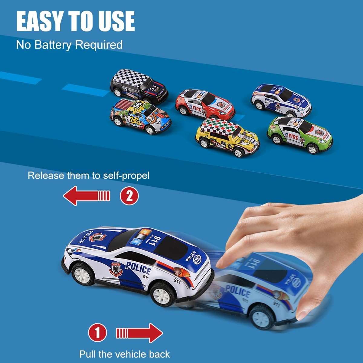 50 Pcs Pull Back Cars Toys for Kids | Mini Race Cars Bulk Set for Party Favors, Classroom Prizes, Treasure Box | Small Car Toys for Boys Girls Toddlers | Christmas Stocking Stuffers, Easter Egg Stuffers 50 Pcs Pull Back Cars Toys for Kids | Mini Race Cars Bulk Set for Party Favors, Classroom Prizes, Treasure Box | Small Car Toys for Boys Girls Toddlers | Christmas Stocking Stuffers, Easter Egg Stuffers