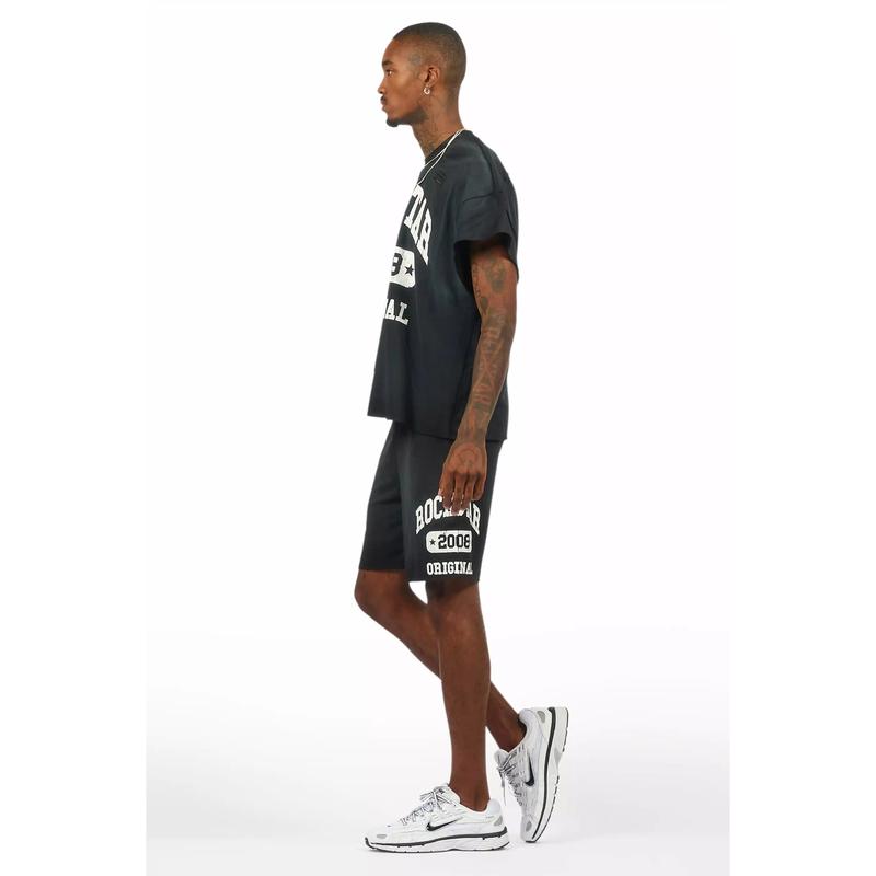 Uppercut Black T-Shirt/Short Set