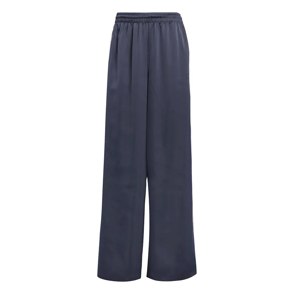 adidas Womens Adicolor Satin Wide Leg Joggers Casual - Blue adidas Womens Adicolor Satin Wide Leg Joggers Casual - Blue