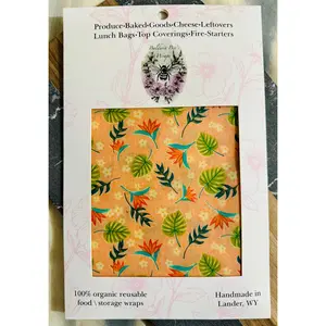 Jumbo Beeswax Bread Wrap — For Sourdough & Loose Produce (Botanicals)