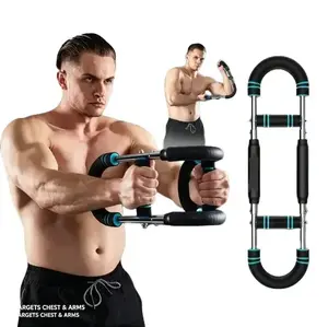 Adjustable Resistance U Arm Chest Expander, Portable Upper Body Strength Trainer for Chest, Shoulder, Biceps & Forearm, Compact Home Travel Workout Equipment for Men Women#HomeGym #FitnessGear #ChestWorkout #ArmExerciser #PortableWorkout