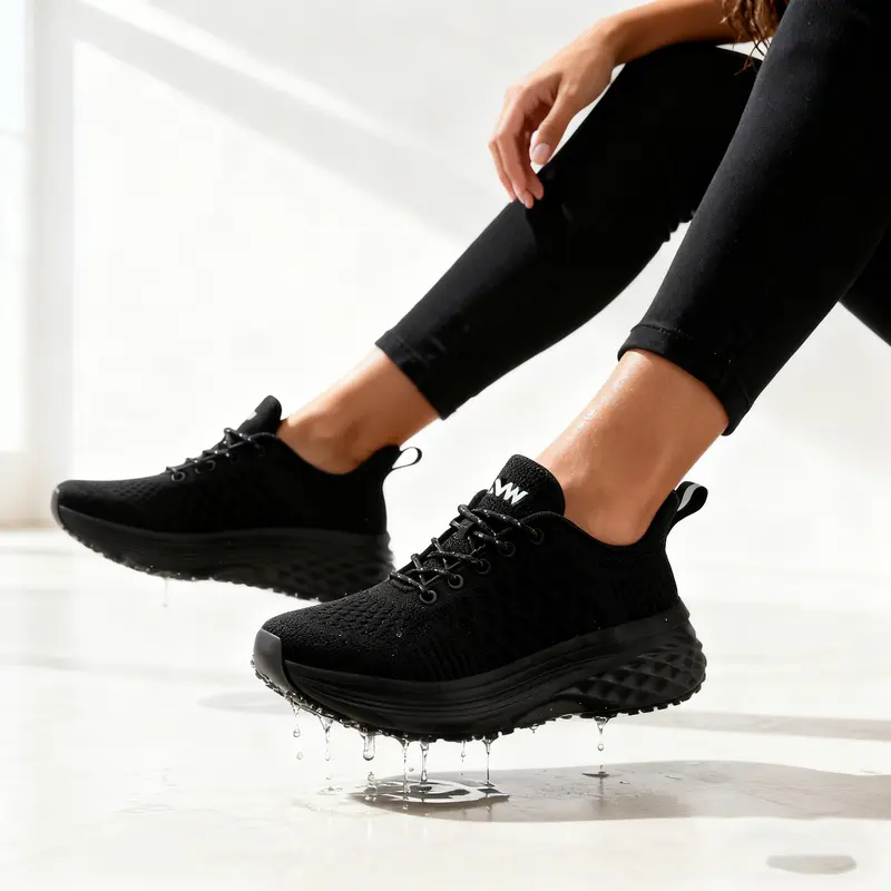 Women's Professional Work Footwear, Waterproof Non-Slip Kitchen Chef Shoes, Oil-Resistant, Splash-Resistant, Durable Safety Shoes