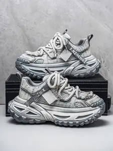 39-44 Plus Size Korean Sports Dad Sneaker Shoes | Walking Shoes | Breathable Upper | Lightweight Cushioned | Anti-Slip & Durable | Trendy 3 Colors | Comfortable & Breathable | Stylish & Eye-Catching | For Daily Wear & Fashion Street Style