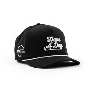 Premium Color “Have A Day” Rope Hat – Waste Management Phoenix Open x Breezy Golf | Black Edition PGA Tour Collab