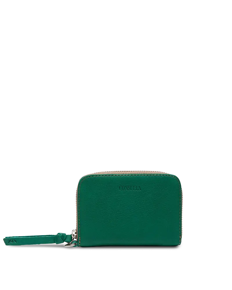Consuela Teal Zippy Wallet