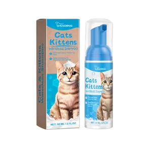 Cats Kittens Waterless Shampoo；Cleansing Mousse For Cats; Pet Cleaning Mousse 1.The quick-cleaning, no-rinse formula is perfect for daily cleaning and travel cat care.