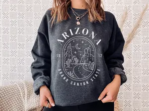 Arizona Sweatshirt - Arizona Sweater - Grand Canyon State Shirt - Arizona Desert Pullover - Grand Canyon Sweatshirt - Arizona Crewneck Top