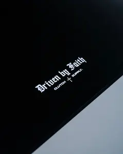 Personalized Driven by Faith Waterproof Decal: Car, Truck, Computer Sticker