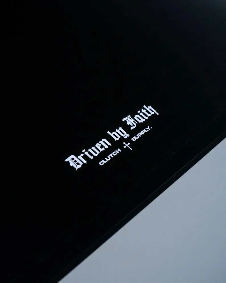 Personalized Driven by Faith Waterproof Decal: Car, Truck, Computer Sticker