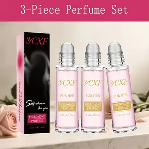 3pcs/1pc Women'S Perfume, Roller Ball Floral And Fruity Fragrance, Long-Lasting Luxury Fragrance, Make Women More Attractive, For A Romantic Atmosphere, Portable Fashion Roller Design, Essential For Daily Dates, Perfect Gift