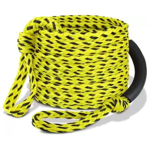60 Foot 3k Boat Towing Rope, Durable Floating Rope for Towing Pipe Accessories, Essential Marine Equipment for Boating Safety